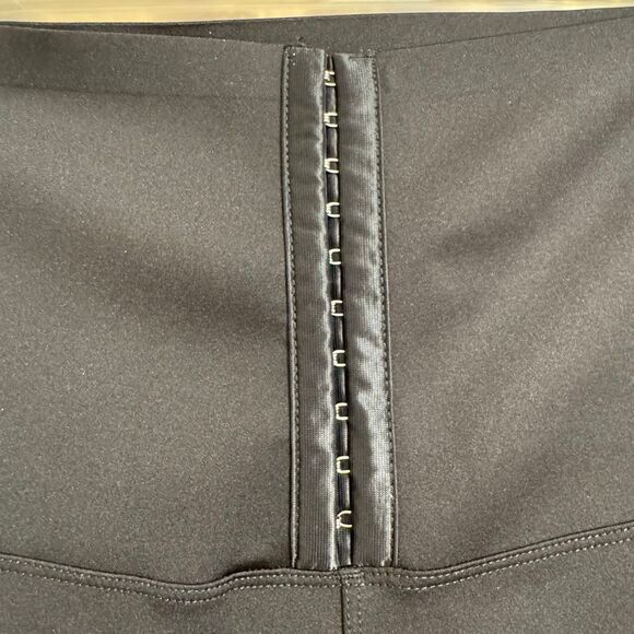 Black Tummy Control Shapewear Spandex Stretchy High Waisted Leggings Large - Picture 4 of 6